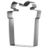 Набор: лопатка, кисточка и 2 формочки для теста agness, 4 предмета, серия "мандарин" (671-038) 