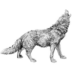 Статуэтка "волк" 35.5*9*27.5 см. Lefard (529-138)