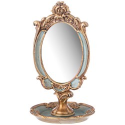 Зеркало настольное коллекция "рококо", 14,8*14,8*26cm Lefard (504-358)