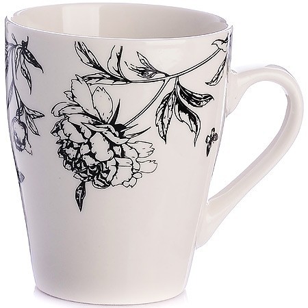 Кружка 340мл Цветы Пионы Black LR (9-31227-3)