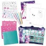 Серия Nebulia: Набор для рисования и творчества для девочки "Неоновый скетчбук" (35 белых скетч страниц, 5 двухцветных карандашей) (11101_NSDA)