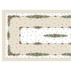 Скатерть  175х400 cm прямоугольная, "celebration", цвет: бежевый, tm lefard, полиэстер 100% (кор=12ш Lefard (986-001-23)