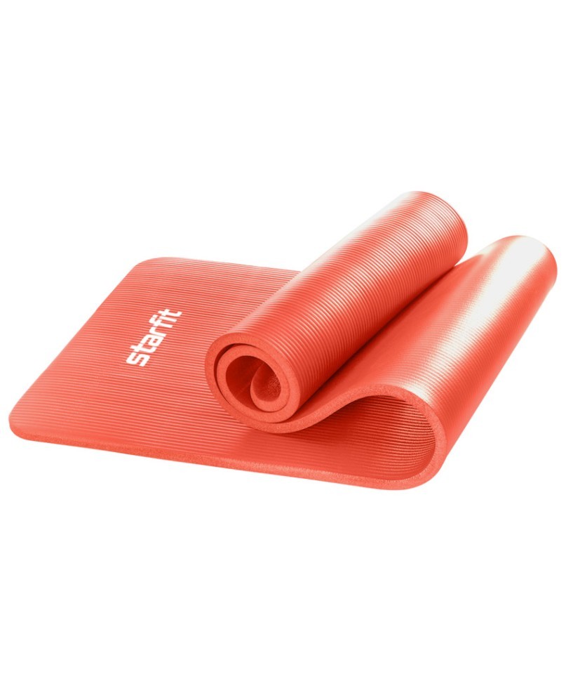 Коврик для йоги и фитнеса STARFIT FM-301, NBR, 183x61x1,5 см, коралловый (1007338)
