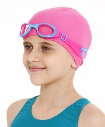 БЕЗ УПАКОВКИ Шапочка для плавания Essence Pink, полиамид, детский (2101824)