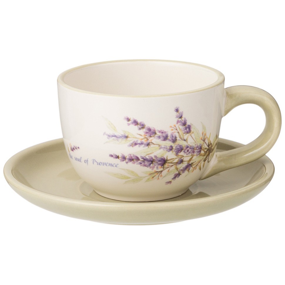 Чайная пара agness "душа прованса" 15*7 см 220 мл Agness (358-2049)
