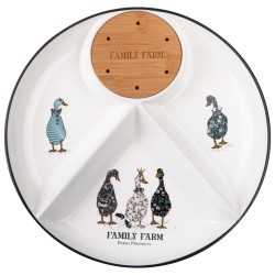 Менажница lefard "family farm" 4 секции с дерев.подставкой для шпажек 28*4 см LEFARD (263-1417) Менажница lefard "family farm" 4 секции с дерев.подставкой для шпажек 28*4 см LEFARD (263-1417)