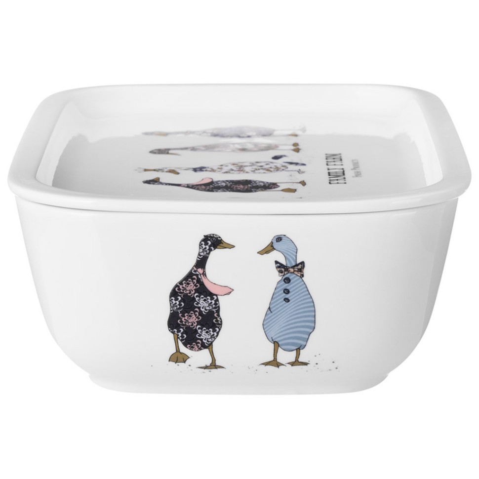 Блюдо с крышкой lefard "family farm" прямоуг. 25*17*7,5 см 1800 мл Lefard (761-215)