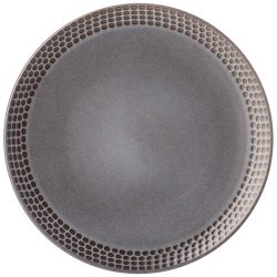 Тарелка обеденная bronco "graphite" 25 см Bronco (445-120)
