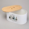 Набор agness "family farm" 2в1 хлебница 34*19*16 см, банка для сыпучих 15,5*9,5*15,5 см 2 шт (790-383) 