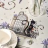 Скатерть "лавандовые коты" 110х140см, капучино, 100% хлопок, твил, пропитка Текстильный Мир (850-227-20)