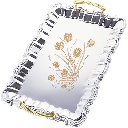 Наб/подносов мет. Mayer&Boch 3пр рез/зол/руч (3676)