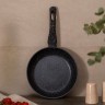 Сковорода agness с антипригарным покрытием "black marble", 20х4,3см Agness (932-512)