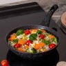 Сковорода agness с антипригарным покрытием "black marble", 20х4,3см Agness (932-512)