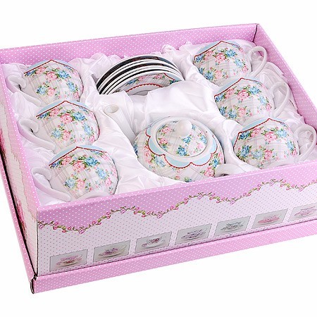 Чайный сервиз 13пр с чайником 1л LR (30877)