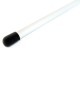 Палочка для ленты для художественной гимнастики АВ210, 56 см, с карабином, белая (4626)