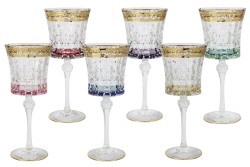 Набор бокалов для вина Цветная Флоренция, 0,27 л, 6 шт - SM3171/678-AL Same