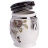 Банка для сыпучих 700 мл Узор дол/металл LR (30685)