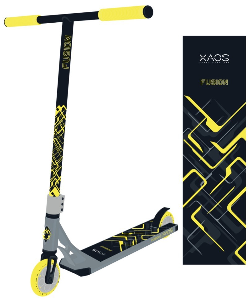 Самокат трюковый Fusion Yellow 120 мм (2022738)