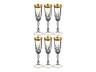 Набор бокалов для шампанского из 6 шт. "джесси" 200 мл. Kvetna (669-129)
