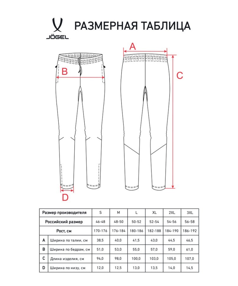 Брюки тренировочные JOGEL CAMP 2 Training Pants, черный (2112223)