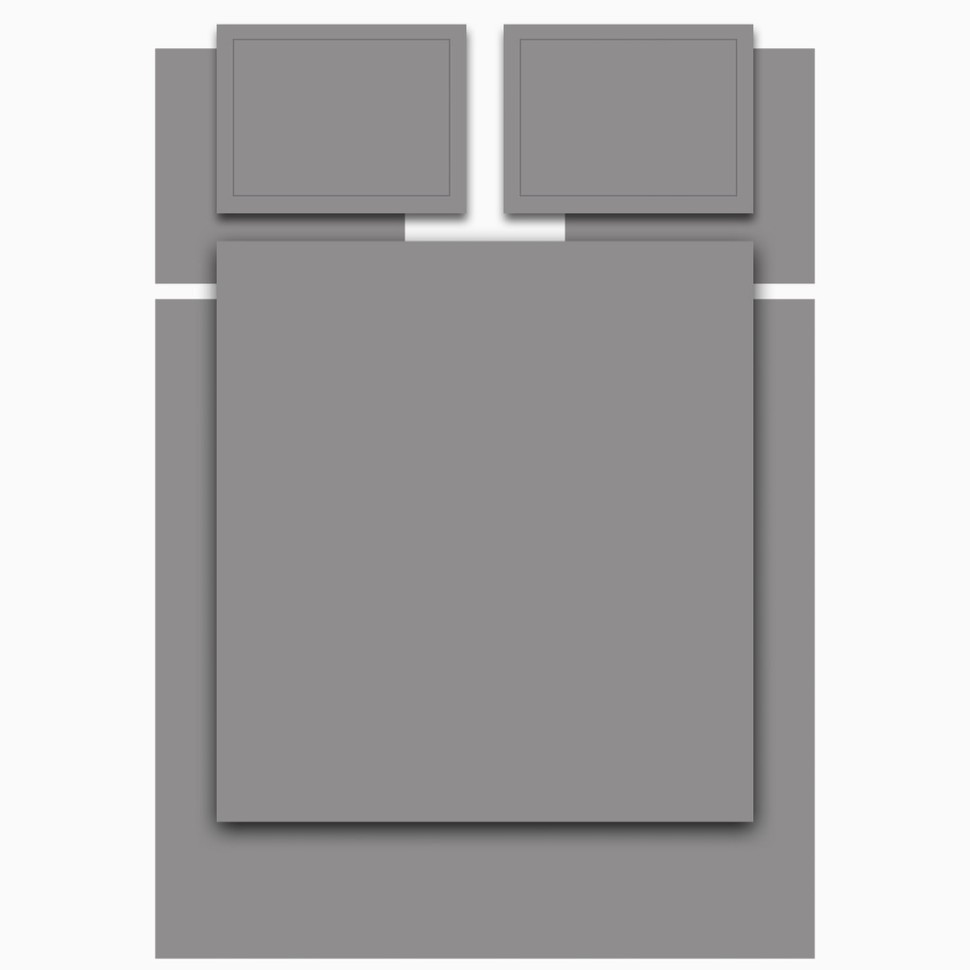 Кпб,king size,"solid" серый, сатин, хлопок 100%,п.240х260-1шт,пр.260х260-1шт,н.50х70-2шт/70х70-2шт Lefard (989-004-17)