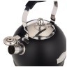 Чайник agness со свистком, 3л c индукцион. капсульным дном и складывающейся ручкой цвет: черный Agness (937-860)
