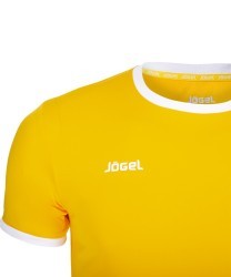Футболка футбольная JFT-1010-041, желтый/белый, детский (436222)