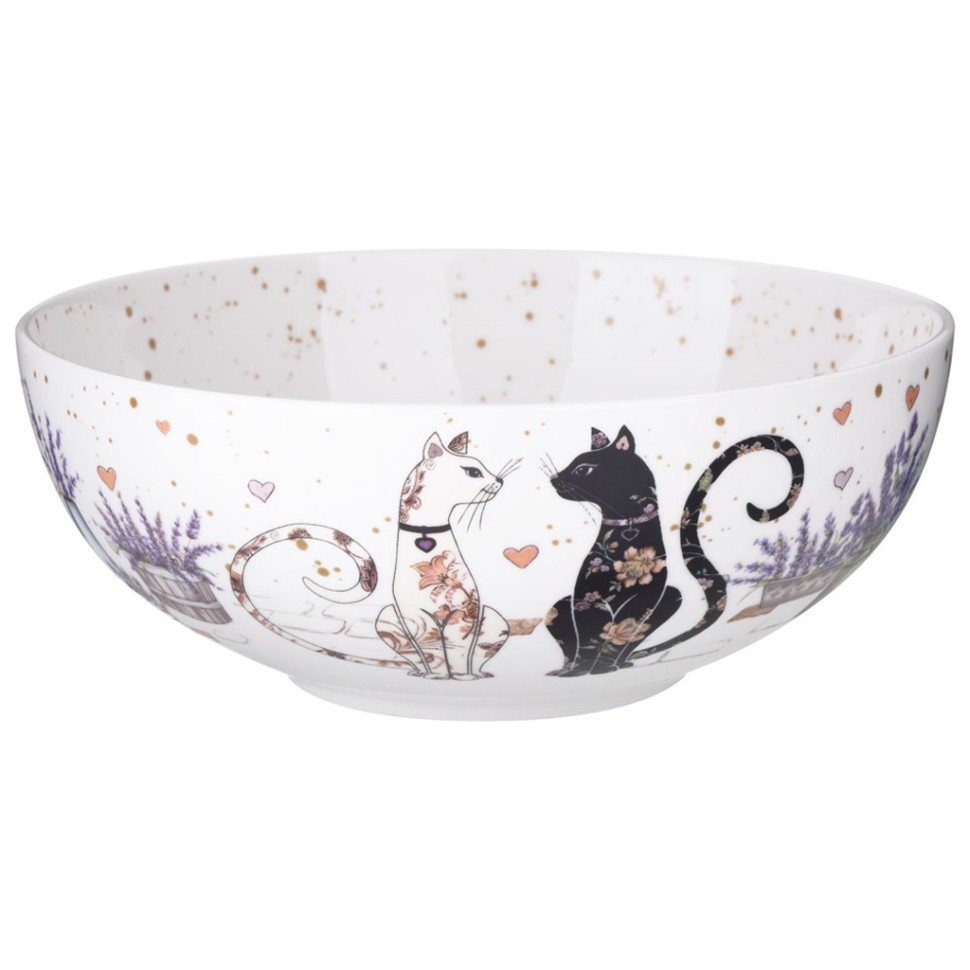 Салатник lefard "лавандовые коты" 17,5*6,5 см 850 мл Lefard (425-168)