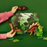 Динозавры и драконы для детей серии "Мир динозавров": птеродактиль, полакантус, цератозавр, тираннозавр мини (набор фигурок из 7 предметов) (MM206-023)