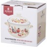 Кастрюля agness эмалированная с эмал.крышкой серия "снегири", 1.5 л, 16*10 см Agness (934-730)