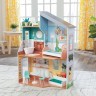 Деревянный кукольный домик "Эмили", с мебелью 10 предметов в наборе, для кукол 30 см (65988_KE)