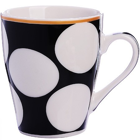 Кружка 340мл Горох Black White LR (9-31232-2)