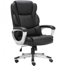 Кресло руководителя Brabix Premium Rest EX-555 экокожа, черное 531938 (84634)