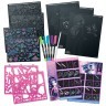 Серия Eclipsia: Раскраска для девочек (30 черных скетч страниц, 5 неоновых гелеевых ручек, 1 карандаш) (11121_NSDA)