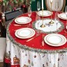 Скатерть круглая  "щелкунчик" ,190см ,красный , 100%хлопок , твил Lefard (850-762-25)