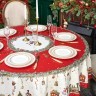 Скатерть круглая  "щелкунчик" ,190см ,красный , 100%хлопок , твил Lefard (850-762-25)