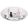 Набор тарелок закусочных lefard "лавандовые коты" 2 шт. 20,5*2 см Lefard (425-167)