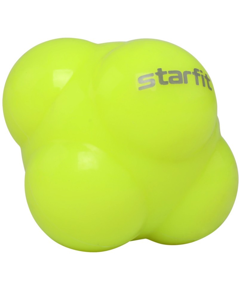 Мяч реакционный STARFIT RB-301, силикагель, ярко-зеленый (1041687)