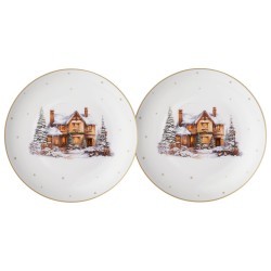 Набор тарелок закусочных lefard "накануне рождества" 2 шт. 20,5 cm (425-256) 
