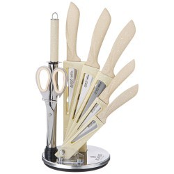 Набор ножей agness с ножницами и мусатом на пластиковой подставке, 8 предметов Agness (911-619)