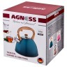 Чайник agness со свистком 3,0 л, индукцион. капсульное дно Agness (908-046)