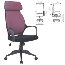 Кресло компьютерное Brabix Premium Galaxy EX-519 ткань, терракотовое 531570 (71809)