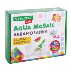 Аквамозаика 24 цвета 4200 бусин с трафаретами инструментами и аксессуарами 664916 (1) (91699)