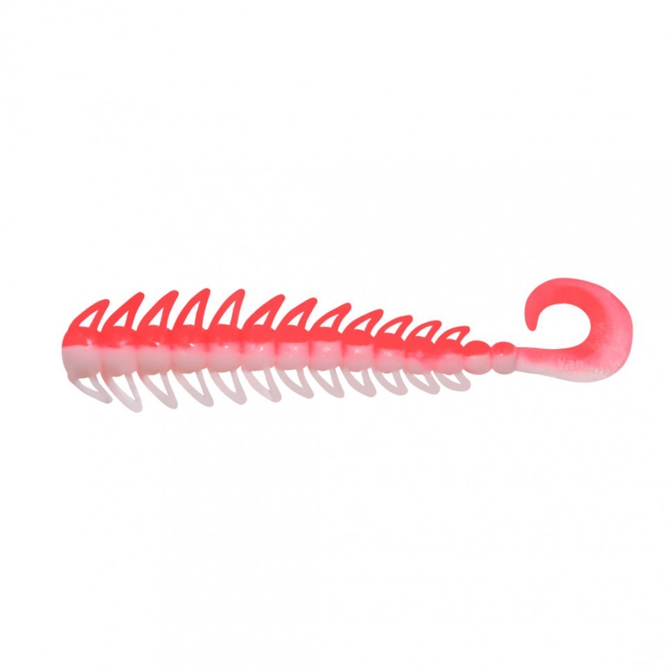 Твистер Yaman PRO Ruff, р.5 inch, цвет #27 - Red White (уп. 5 шт.) YP-R5-27 (87994)