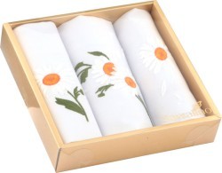 Комплект салфеток  из 3 штук  "ромашки" ,белый п/э SANTALINO (850-512-02)