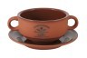 Суповая чашка на блюдце Умбра Terracotta ( TLY923-CKT-AL )