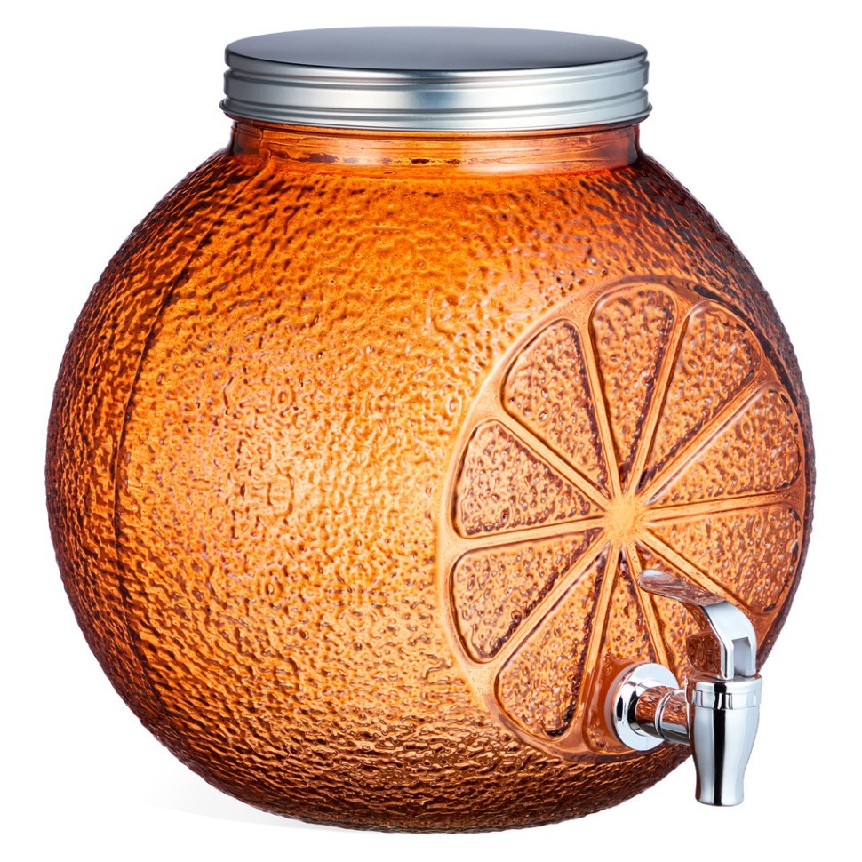 Диспенсер для напитков "orange", 25,5*21,5*25,5 см, 8 л Lefard (718-205)