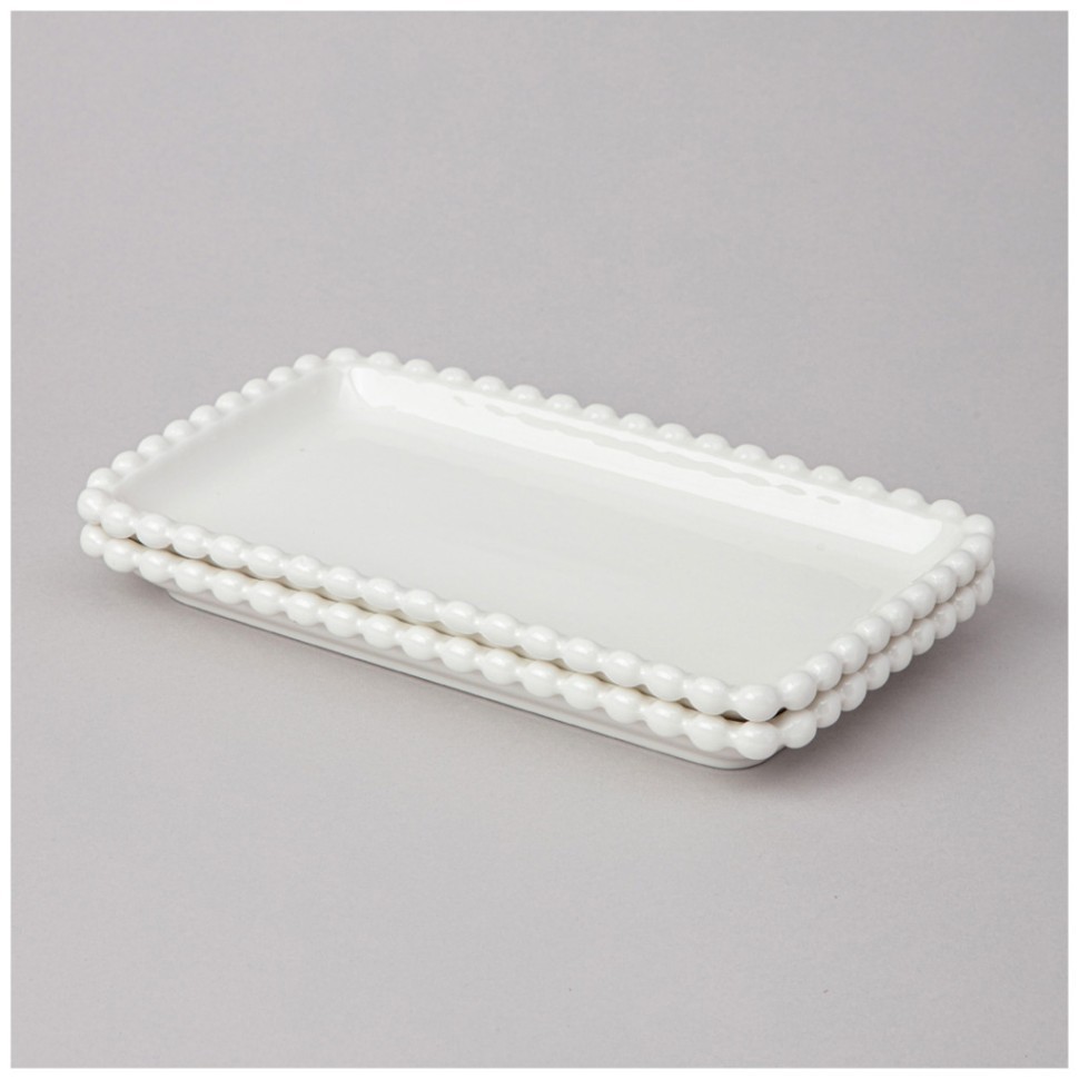 Набор блюд lefard "pearl" прямоуг. 2 шт. 20*12*2 см Lefard (761-099)