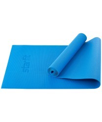 Коврик для йоги и фитнеса FM-101, PVC, 173x61x0,3 см, синий (1005311)