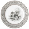 Набор тарелок закусочных villa bianca "старинные поместья" 2 шт. 20,5 см, серый (590-782) 